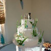 A Lot Of Work This was my wedding cake for my daddy!! The seaweed was pulled sugar. The shells on the cake where a mixture of rolled and hand painted...