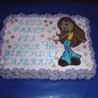 Bratz B-Day Cake fbct and bc icing, had lots of breakage on the transfer, tried my best to repair!!