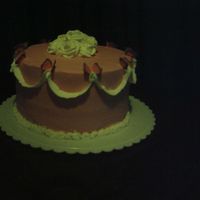 Anniversary Cake buttercream with strawberry filling, butterflies represent the number of years.