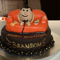 Couch Potato Cake I made this cake for my brother's birthday last year. He is a typical "couch potato"...video games, movies, snacks, etc. He...