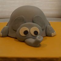 Mom's Elephant Cake My mother loves elephants so my daughter wanted me to make this cake. It was inspired by so many on CC especially cloudsmom and kagezonen....