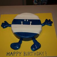 Mr. Bump Cake My father is always getting hurt (broken shoulder, broken ankle, stitches, etc) so this was the perfect cake to suit him for his birthday...