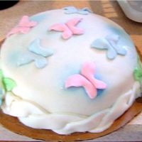 Baby Butterfly Wings 2 this is the second view of the baby butterfly wings. This was a milky way cake, I just used fondant and a color spray.