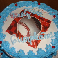 Dominican Cake used an edible picture on it