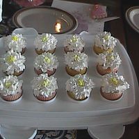 Flower Cupcakes Inspired by cupcake. I tried to make them look like hers, but I think I still need a little more practice. White cake with bettercream...