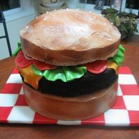 Cheeseburger Birthday The bun is WASC with strawberry filling, and BC icing. The patty is a chocolate cake with cookies and cream filling, BC icing and cookie...