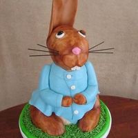 Peter Rabbit Baby Shower Made for a friend's Beatrix Potter themed baby shower. White cake, pineapple filling, coconut BC and coconut MMF.