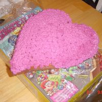 My 1St Star Tip Cake. I made this just fooling around for more practice. You like my turnable cake stand(cereal box).