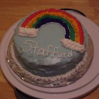 This Is My 1St Cake I Made In The Wilton Cake Class. If you take a good look at my cake the icing looks kinda funny. Thats b/c I use cooking oil instead of the criso shortening(I was learning...