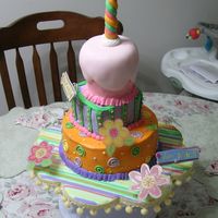 Happy Birthday Cake This is the cake I did for my daughters 22 nd Birthday.