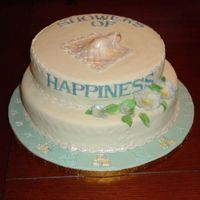 Baby Shower Cake Baby Shower cake made with fondant and gumpaste.