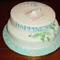 Nadine's Baby Shower The cake and all the decorations are made with a combination of fondant, gumpaste and 50/50 (gumpaste & fondant).