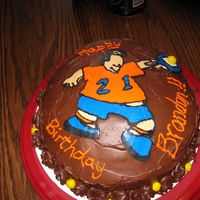 Tennis Birthday first fbct. found the cartoon pic and was shocked at the resemblance of the b-day boy...had to make it. all buttercream