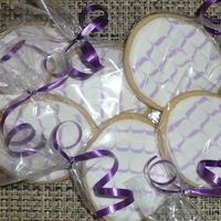 Easter Egg Cookies Rich rolled sugar cookies with RI. Very simple, but always a lovely design. I meant to take a pic before I packaged them; sorry for the...