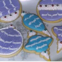 Christmas Ornaments Sugar cookies with RI and dragees.