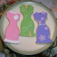 Dresses Rich Rolled sugar cookies with rolled fondant