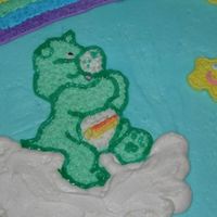 Care Bear Cake Close-up of the Care Bear.