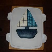 Sail Boat Sail boat to match the Nautica bedding for a baby shower.