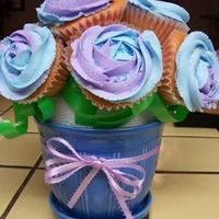 Cupcake Bouquet MIL's cupcake bouquet I made for her bday.