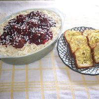 Spaghetti Cake Thanks to all the wonderful CC ideas, this is a cake I decorated for my brother's birthday - he loves Italian. The garlic bread is...