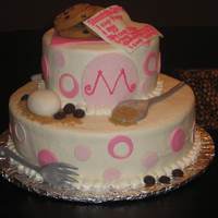 Kitchen Theme Wedding Shower I did this cake for a kitchen themed wedding shower. Buttercream icing with fondant accents.