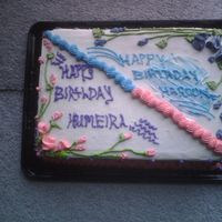 Boy And Girl Combined Cake this was a cake made for a brother and sister who share the same birthday,so i made one half for the girl and one half for the boy.it didnt...