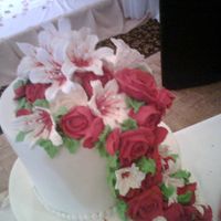 Royal Icing Roses And Lilies close up of royal icing roses and lilies used for flower cascadethnx for looking