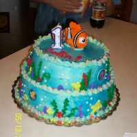 Nemo Birthday Cake This was for my nephew's first birthday!
