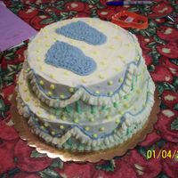 Sweet Baby Boy I made this for a co-worker's baby shower. I pieced it together from ideas I got from other cakes on this website! I was so excited...