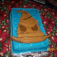 Sorting Hat From Harry Potter this was for a party with a "Harry Potter" theme. the children were sorted into groups with a hat. It is all BC icing, but the...