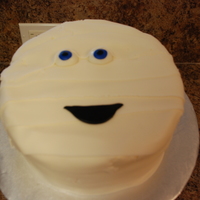Mummy Cake WASC covered with buttercream and fondant.