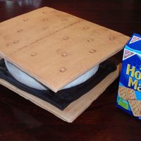 "s'more" Decorations are done in mmf. "Marshmallow" is a chocolate fudge cake with a marshmallow creme, whipped ganache, and crushed...