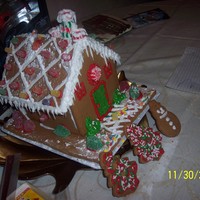 Gingerbread House gingerbread house decorated by me and my 5 year old son!