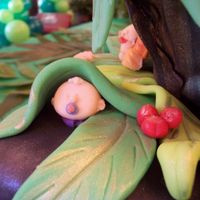 Jungle Cake This was for my daughters baby shower. She had a jungle theme baby shower. Everything was done out of fondant on a yellow cake filled with...