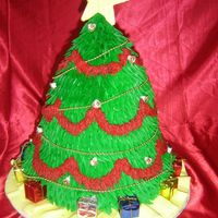 Oh Christmas Tree! I made this cake for my best friend's daughter's birthday which is really close to Christmas. It stands about 2 Feet tall. It has...
