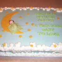 Generic Baby Shower Cake A big Thank You to all the inspiration in the galleries and especially Diane. Cream cheese frosting that gave me fits with unexpected warm...