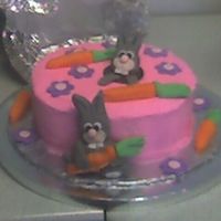 Easter Bunny Cake I copied this from a book, that originally carved a cake, then covered it with fondant to resemble a hill. Since no one at my office really...