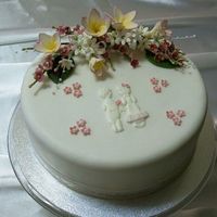 60Th Wedding Anniversary /cake This is the cake I made for my Parents' 60th Wedding Anniversary.In class we were asked to make a cake for Mother's Day but...