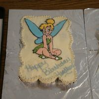 Tinkerbell Cake Decided to try a color fill Tinkerbell!