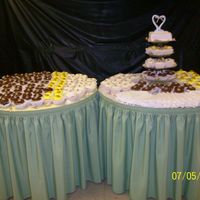 Seashell Wedding Cupcakes / Mini Cake The bride, and groom wanted cupcakes with seashells, and a mini cake just for them. This was my first reallybig order. I was really excited...
