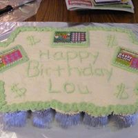 Cupcake Cake This is a cupcake cake I did. I am still trying to master writing! ah!!