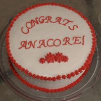 Simple Cake I made this cake for my DH's office (5 guys) after they completed a huge project for a big-money client. I was practicing getting my...