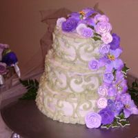 Scrolls And Gumpaste Flowers I would like to thank the fine folks of ShopBakersNook.com for having such wonderful service. I bought the flowers premade, but did color...