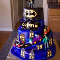 Batman Birthday Cake Cake for my nephew's 5th birthday.