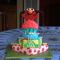 Elmo Birthday Cake Made this for my God Daughter's 2nd birthday. This was last year so I can't remember which photo I used as my idea starter but it...