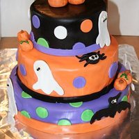 Halloween Birthday Cake Made this for my Niece's 2nd birthday. Had no idea how I was going to do this but I really like how the color combinations came out....