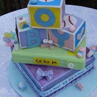 Baby Blocks My cousin's baby shower cake.