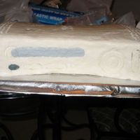 Xbox 360 Confetti cake with Buttercream dream frosting. I am no good at all at decorating with buttercream! lol