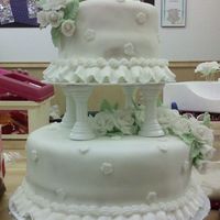 Sp_A0111Jpg_Edited.jpg This is the final cake from Wilton Course 3. Fondant covered cake with gum paste roses. The finger print in the top tier was from my...