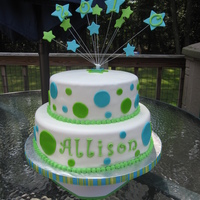 Fun Graduation Cake My first cake order, and second time working with fondant. They wanted a 'fun' graduation cake with just the name and year. Thank...